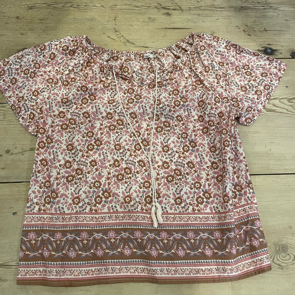 Faherty Cotton Blouse xs
